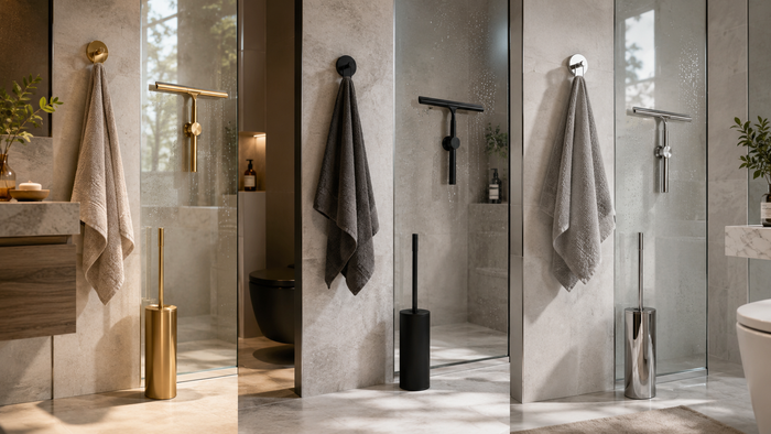 Gold, black or silver: choosing a bathroom finish that lasts