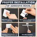 10" Silver Shower Door Squeegee - Stainless Steel Shower Squeegee for Streak-Free Bathroom Glass with Silicone Blade, Adhesive & Hanging Hooks for Mirror, Tile, Window, Car, Multi-Surface Everyday Use
