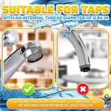 4Pcs Bathroom Faucet Aerator Replacement Set 15/16" 24mm, 2.2 GPM - Leak-Proof & Water-Saving Faucet Aerators, Rust-Resistant Bathroom Sink Aerator Replacement - Kitchen Sink Aerators, Male Connector